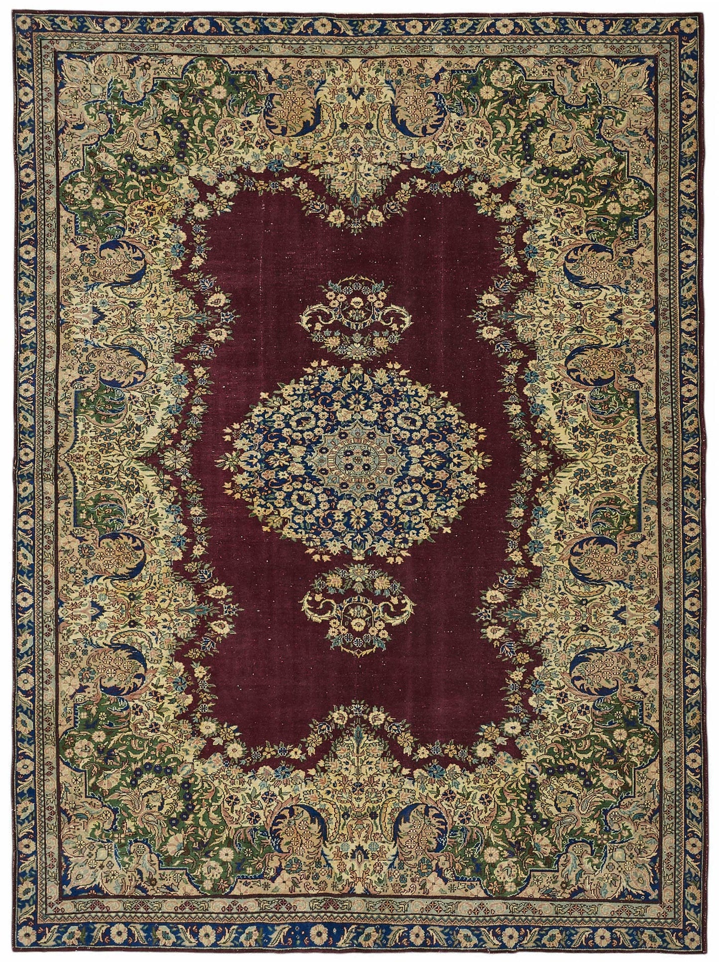 7x9 Hand-Knotted Turkish Wool Rug - 49037