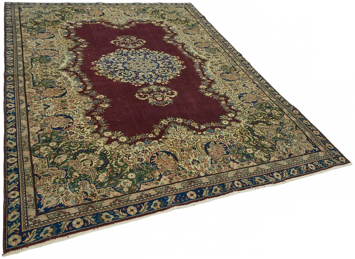 7x9 Hand-Knotted Turkish Wool Rug - 49037