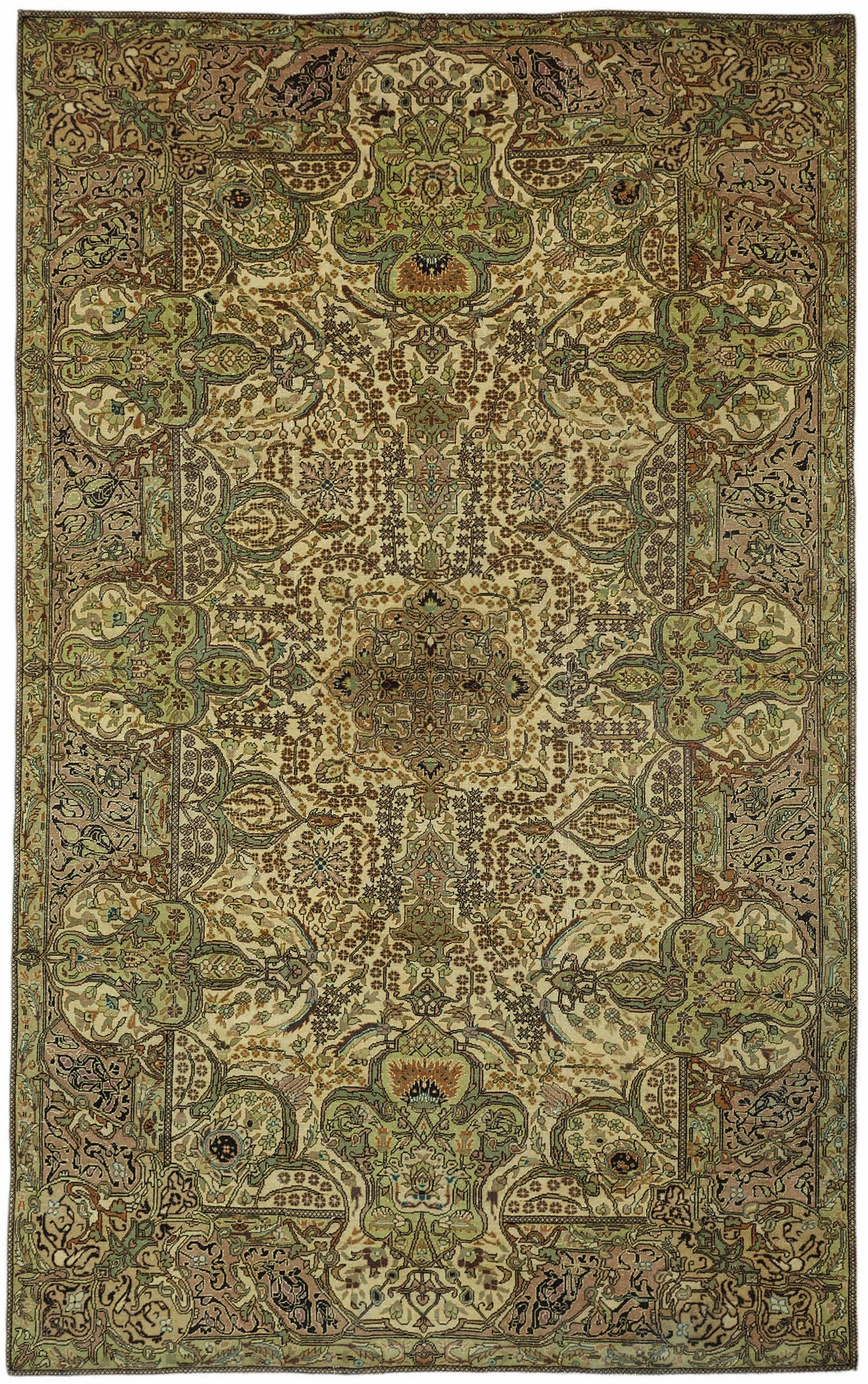 6x10 Hand-Knotted Turkish Wool Rug - 49039