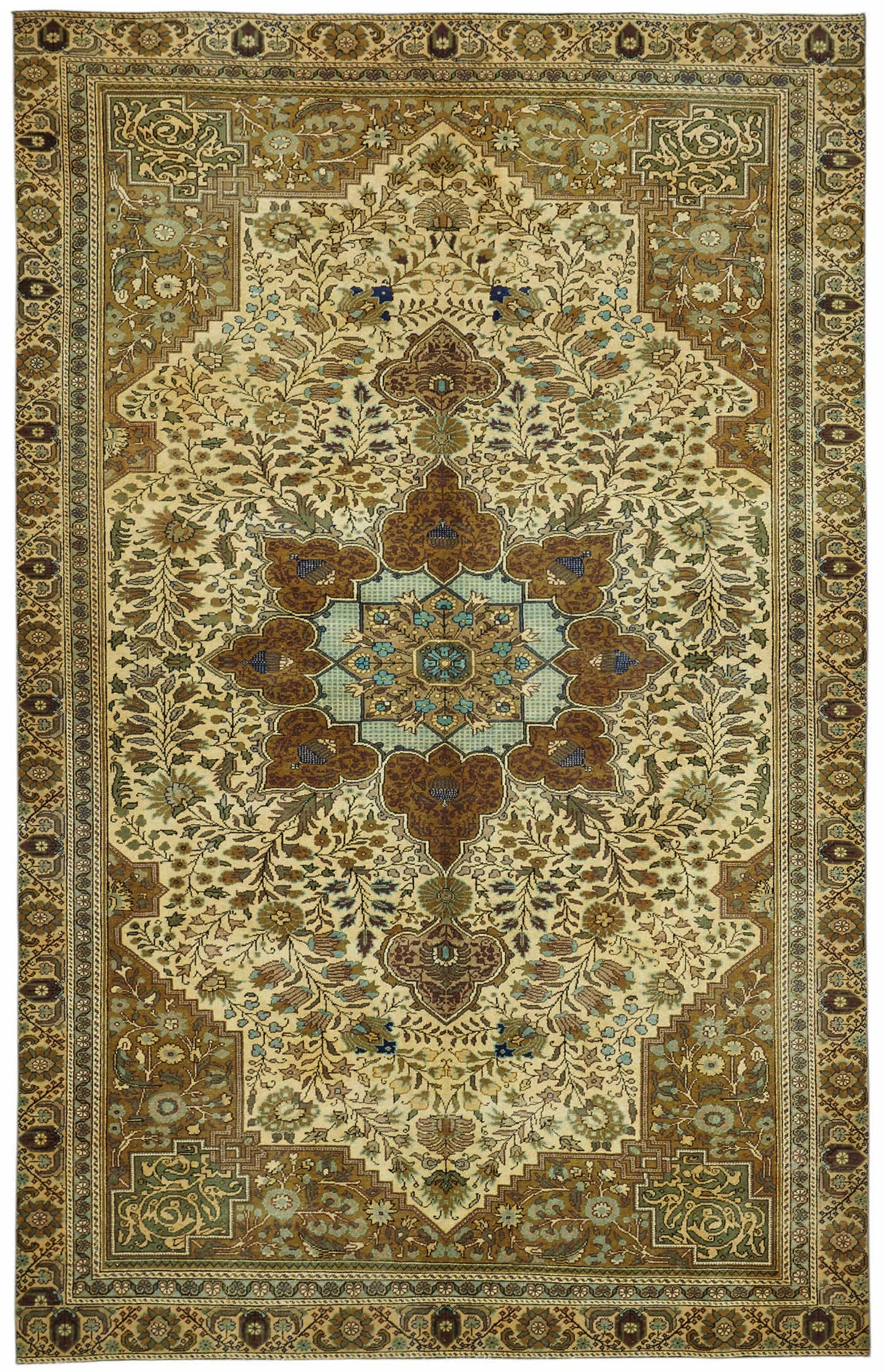 6x9 Hand-Knotted Turkish Wool Rug - 49045