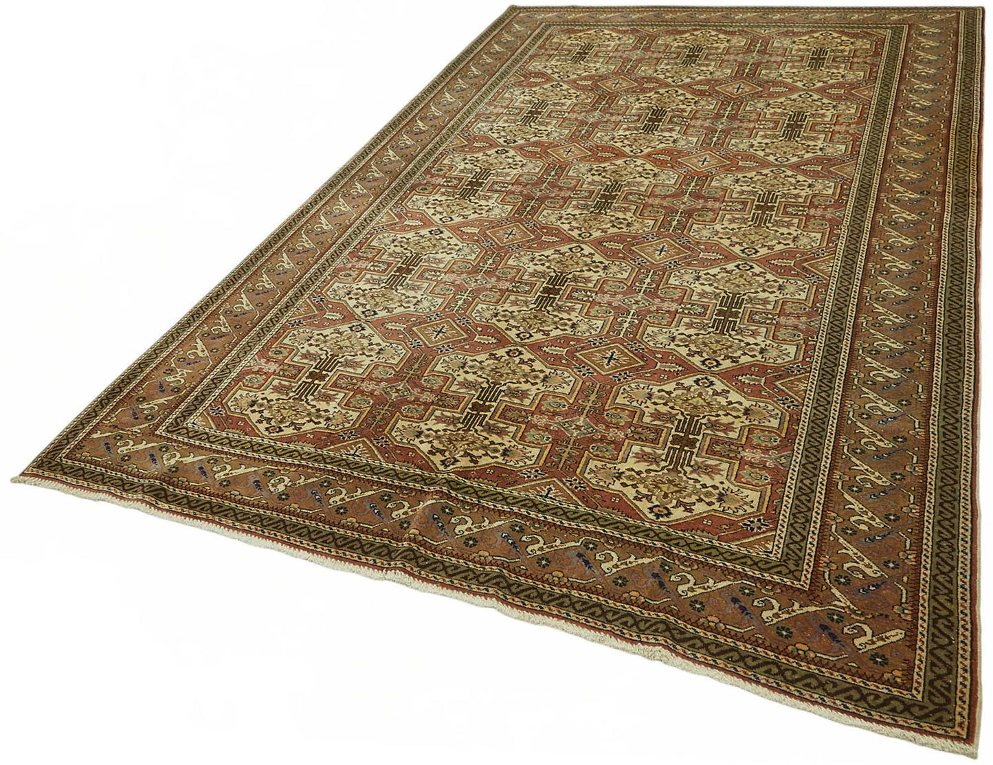 6x9 Hand-Knotted Turkish Wool Rug - 49046