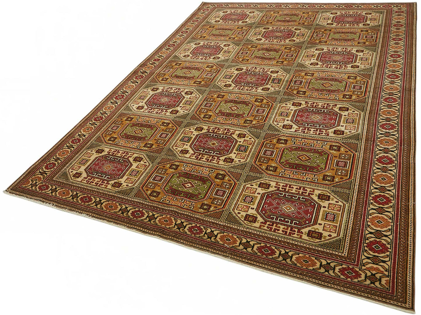 6x10 Hand-Knotted Turkish Wool Rug - 49049
