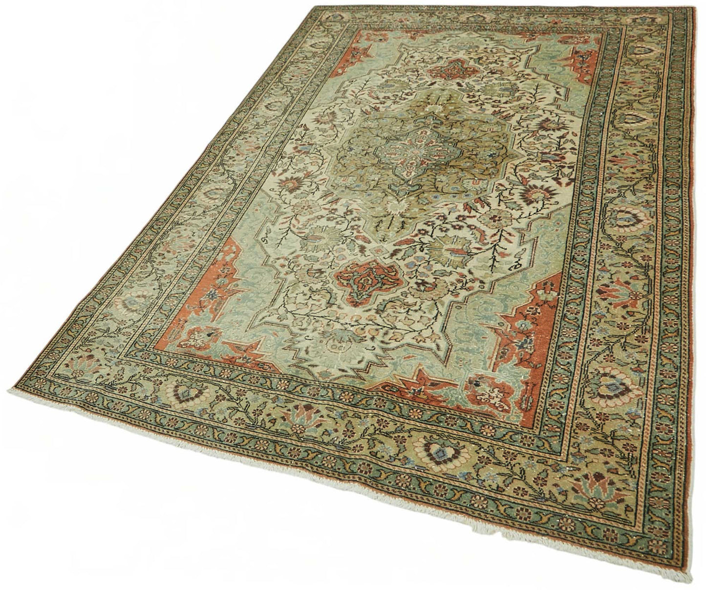 5x8 Hand-Knotted Turkish Wool Rug - 49055