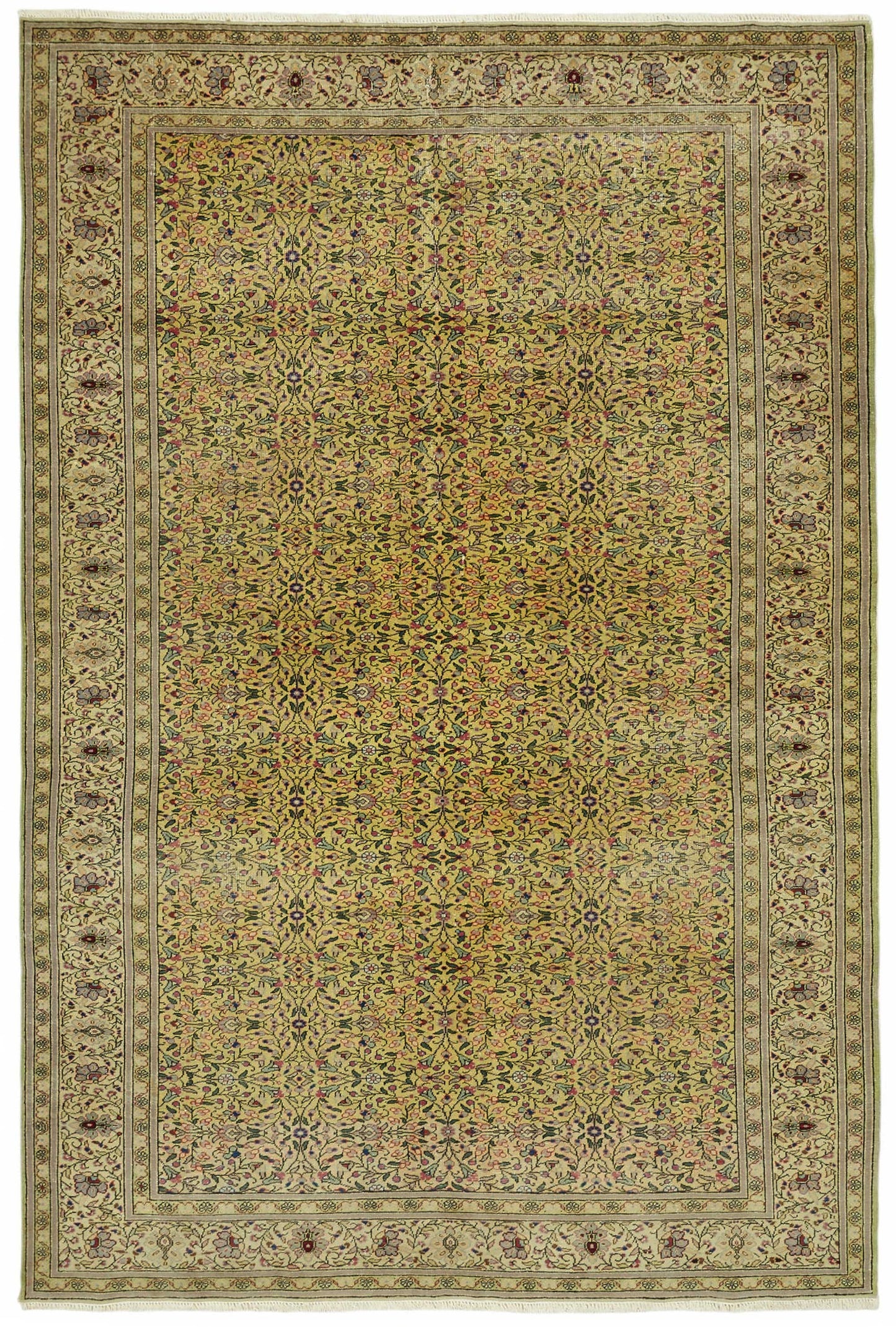 6x10 Hand-Knotted Turkish Wool Rug - 49057
