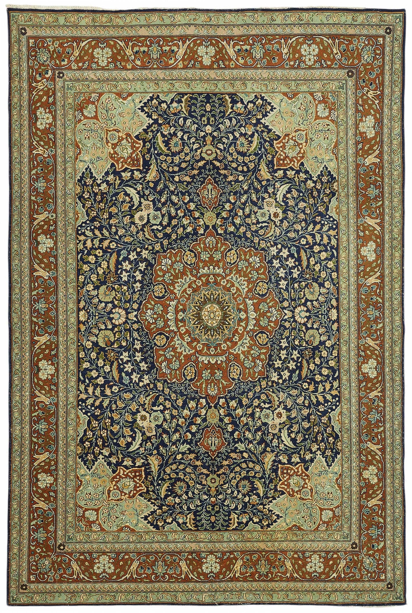 6x9 Hand-Knotted Turkish Wool Rug - 49062