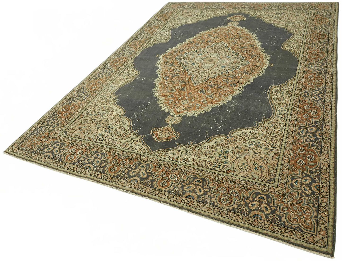 7x10 Hand-Knotted Turkish Wool Rug - 49066