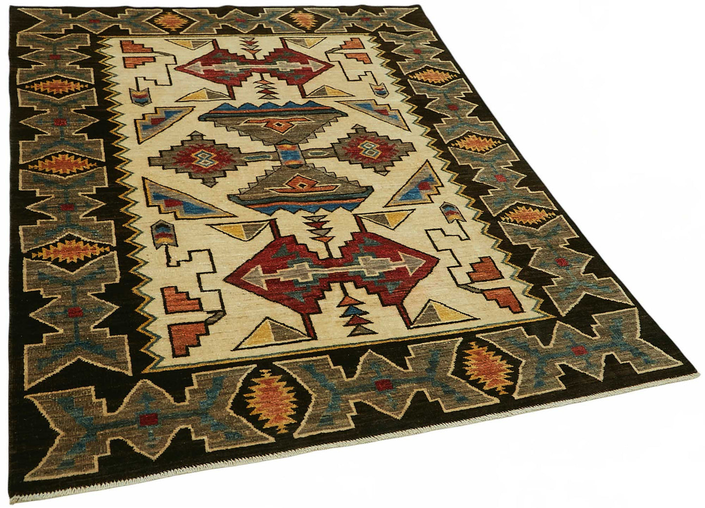 5x7 Beige Small Oushak Rug - 49075