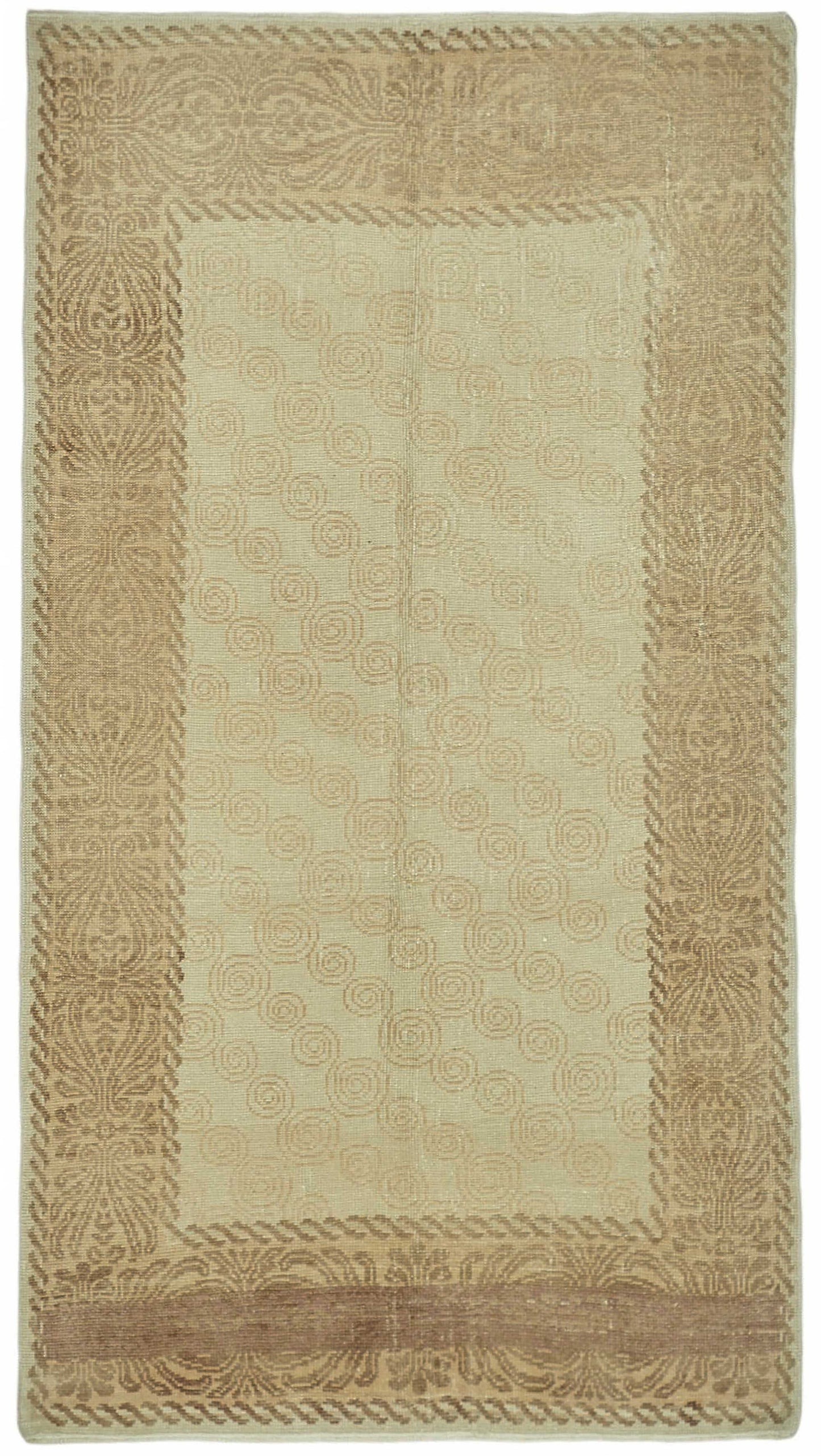 4x7 Beige Small Oushak Rug - 49082