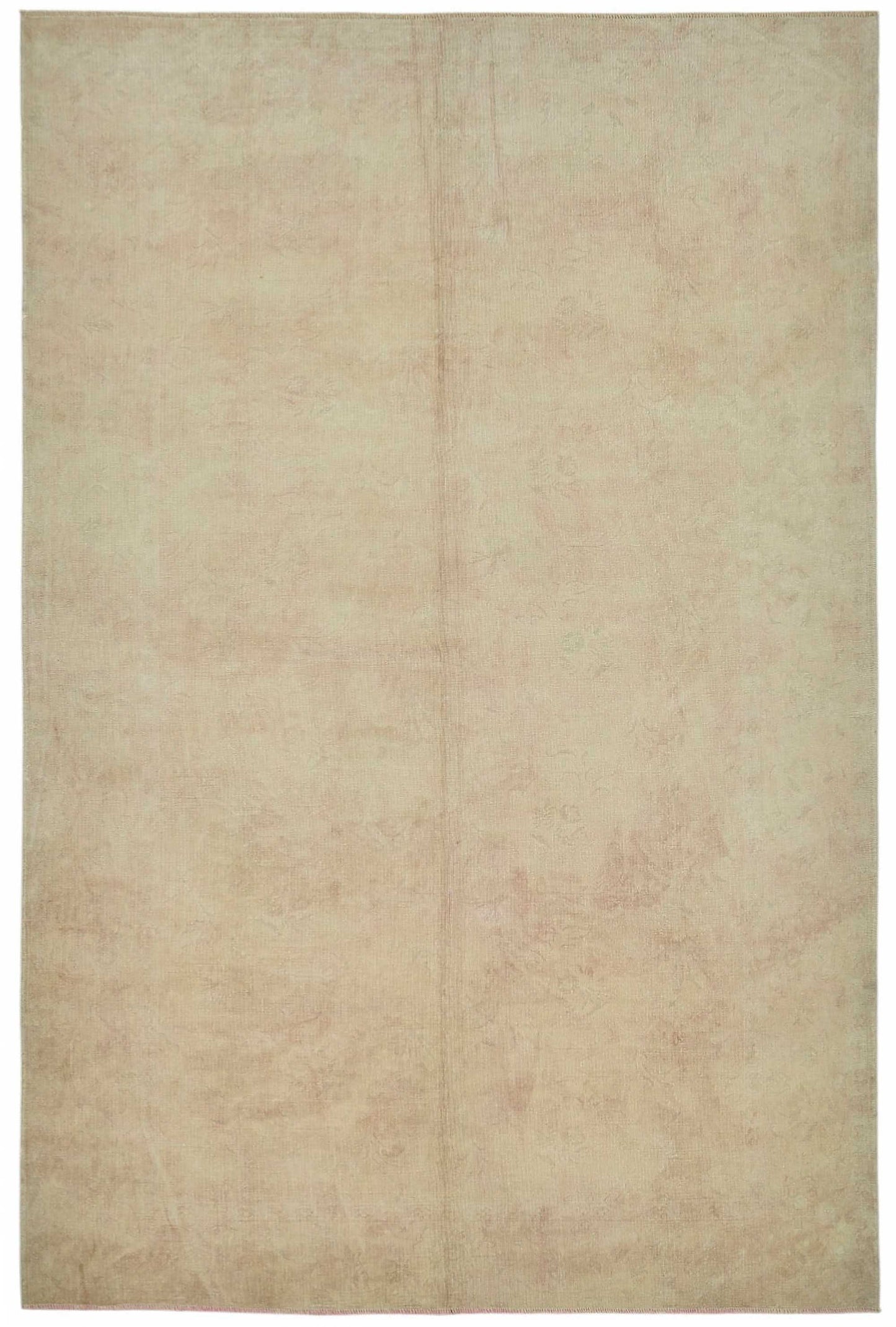 7x10 Beige Modern Solid Oushak Rug - 49083