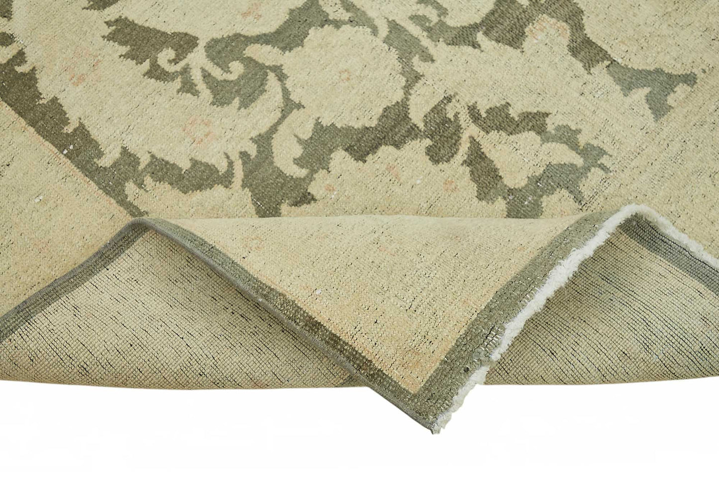 6x6 Hand-Knotted Wool Oushak Rug - 49088