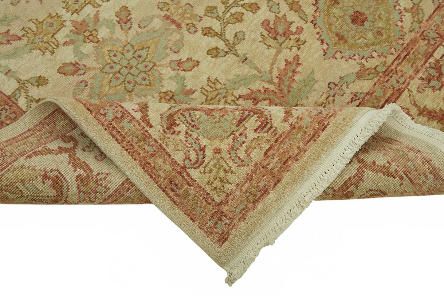 6x9 Hand-Knotted Wool Oushak Rug - 49090