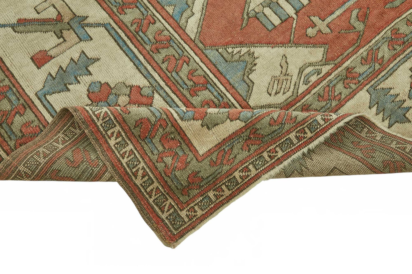 7x9 Hand-Knotted Wool Oushak Rug - 49091