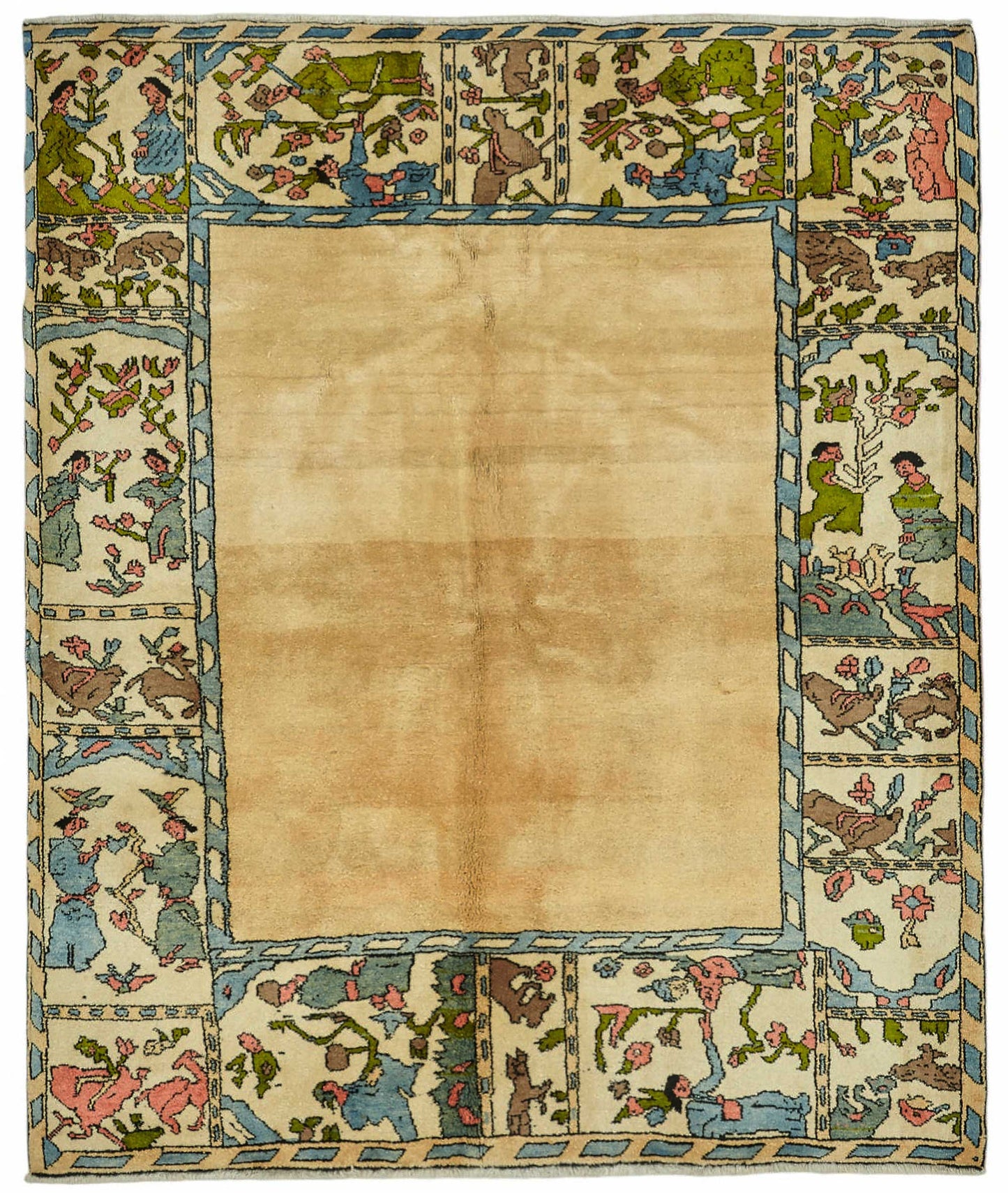 5x6 Hand-Knotted Wool Oushak Rug - 49092