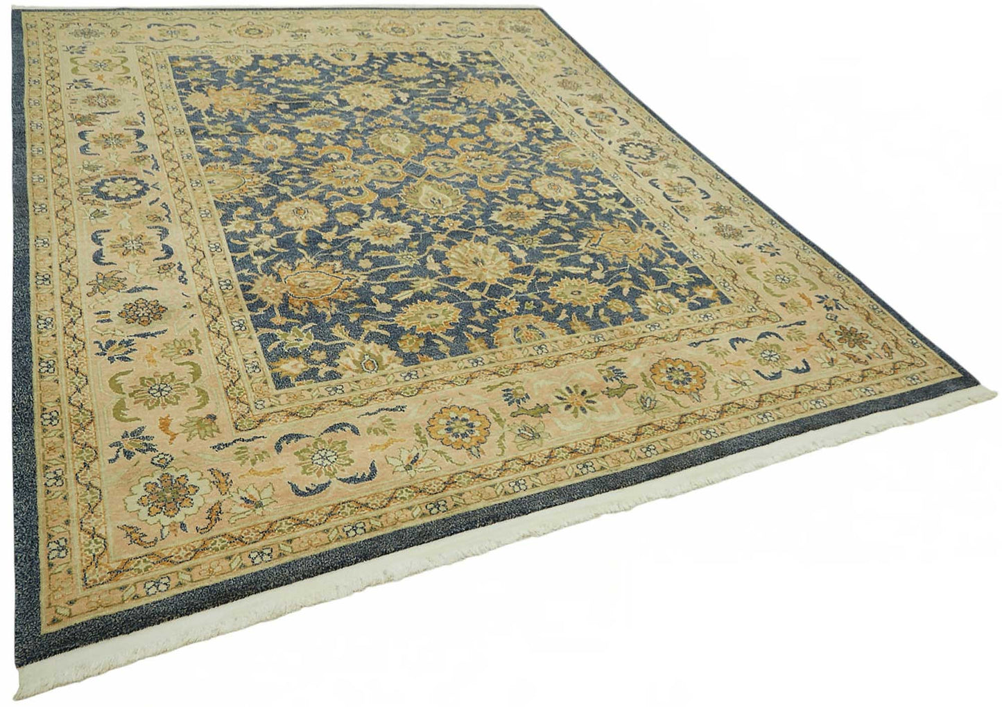 8x10 Hand-Knotted Wool Oushak Rug - 49098