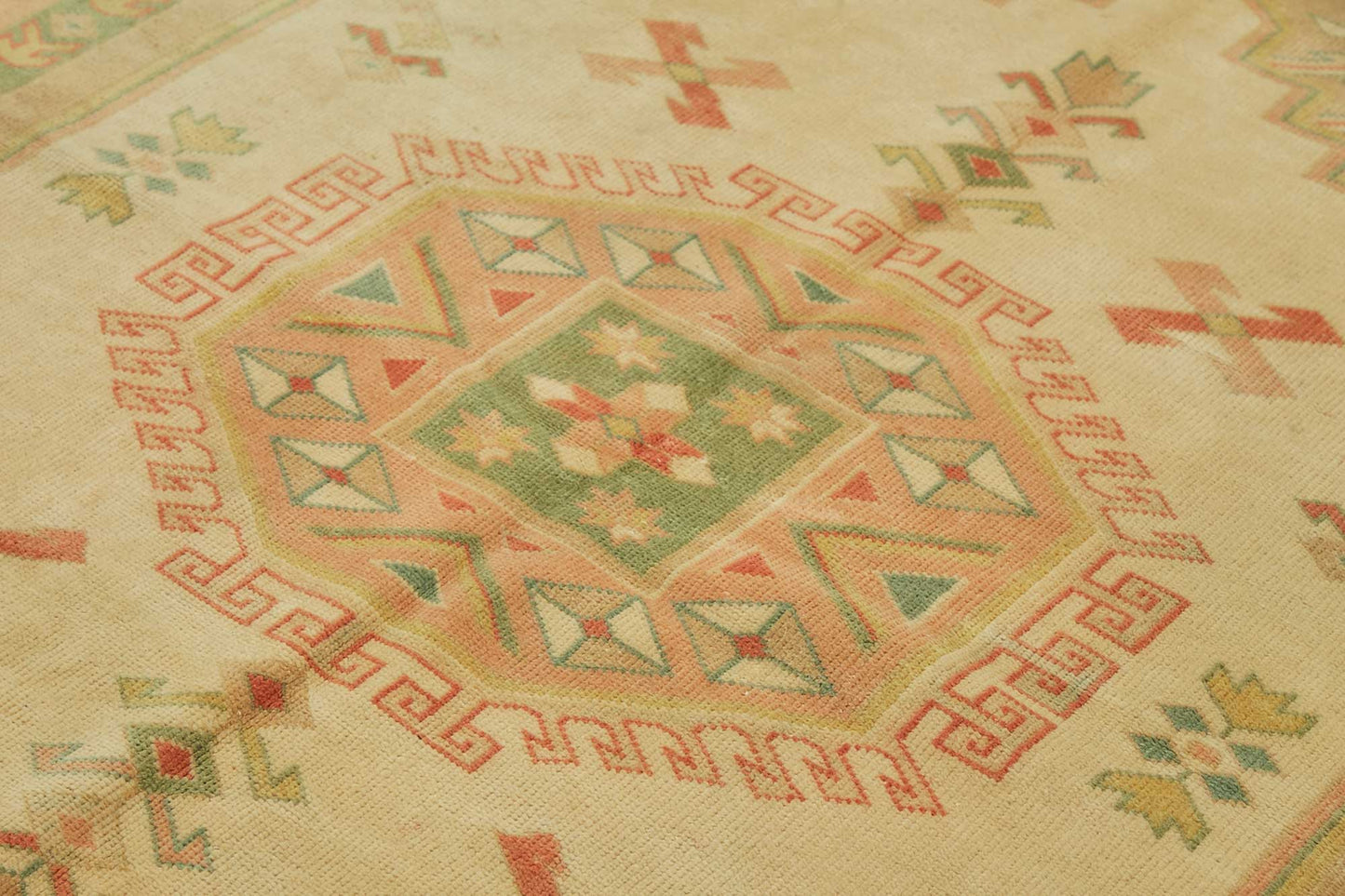 7x9 Hand-Knotted Wool Oushak Rug - 49099