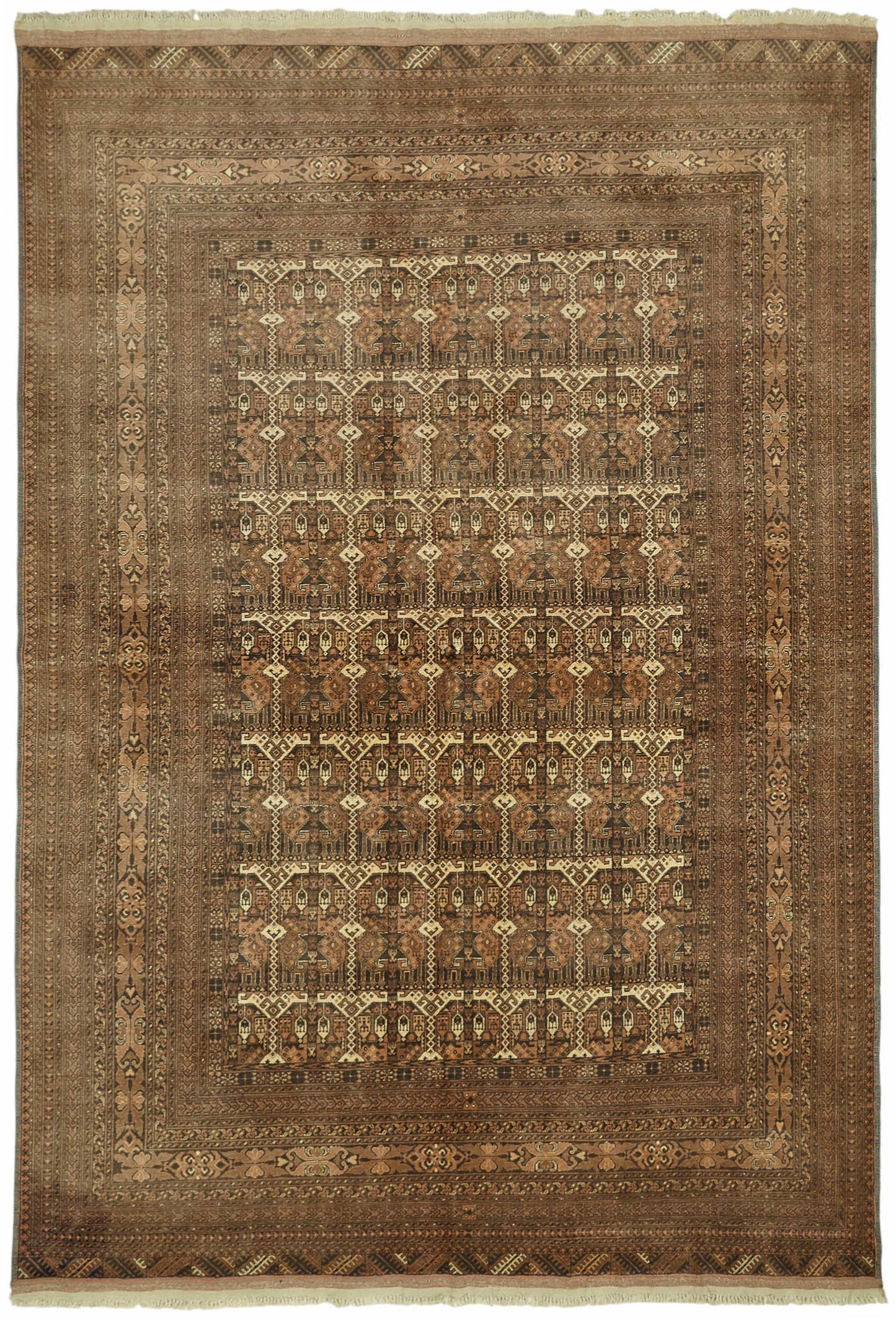 7x10 Hand-Knotted Wool Oushak Rug - 49100