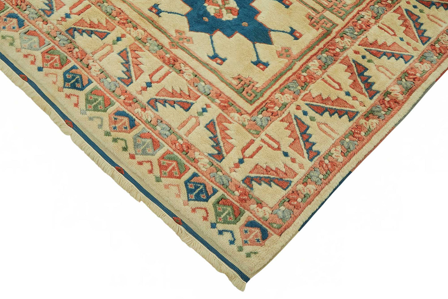 8x8 Hand-Knotted Wool Oushak Rug - 49101