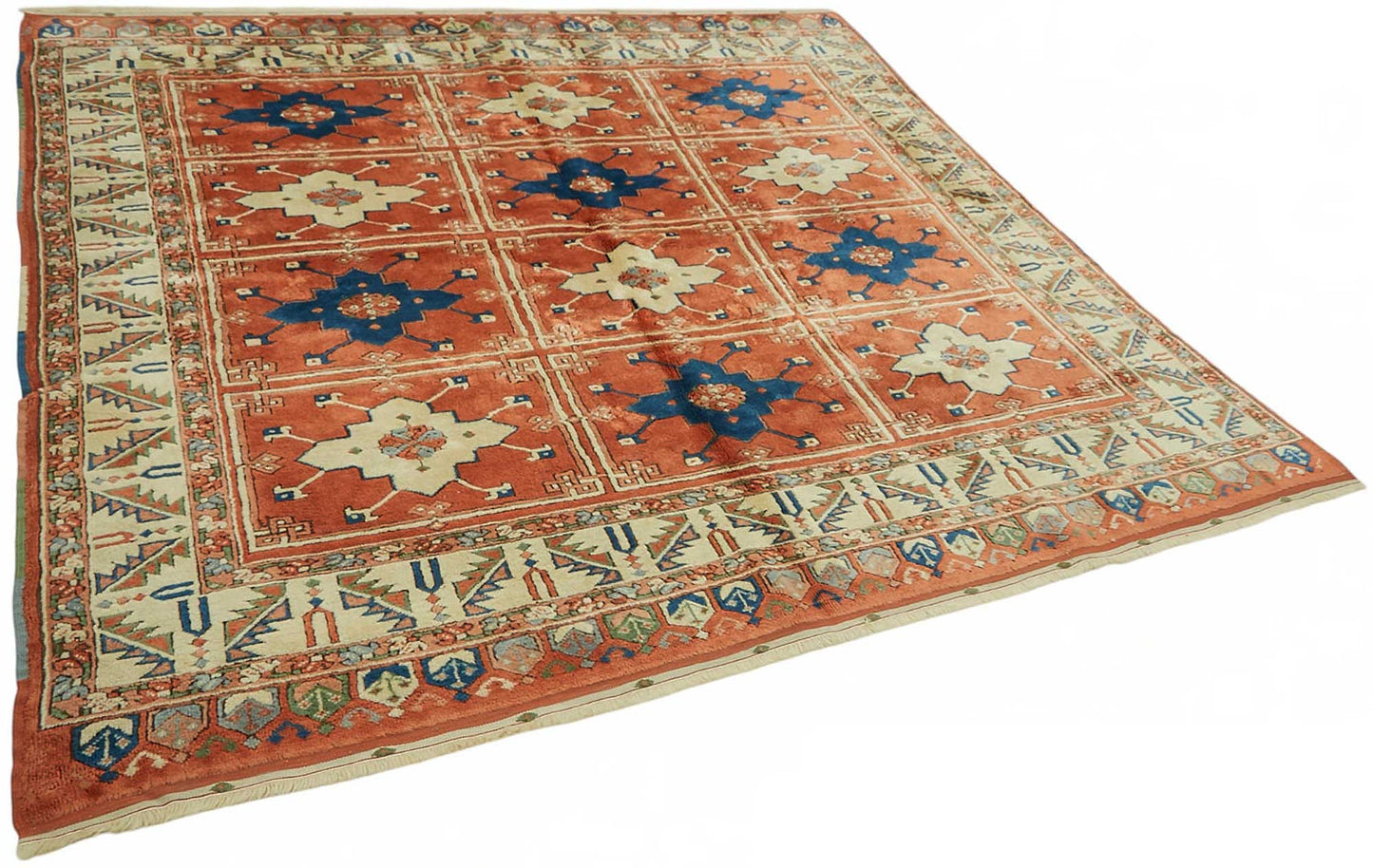 7x8 Hand-Knotted Wool Oushak Rug - 49102