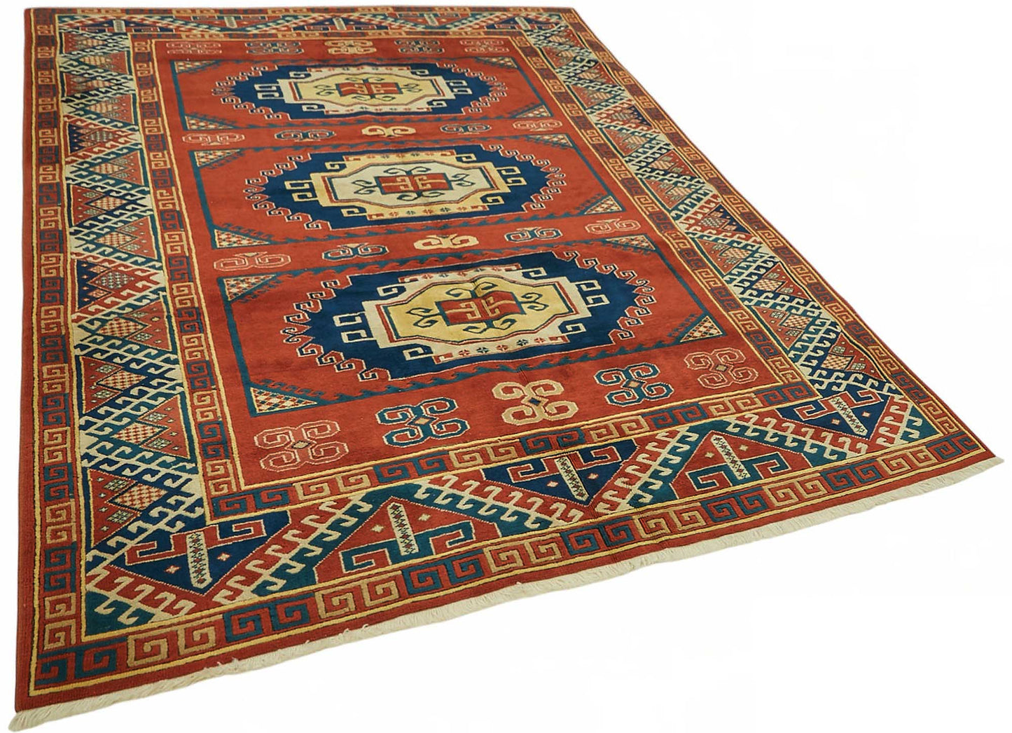 7x9 Hand-Knotted Wool Oushak Rug - 49106