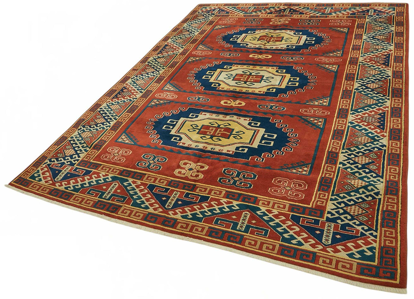 7x9 Hand-Knotted Wool Oushak Rug - 49106