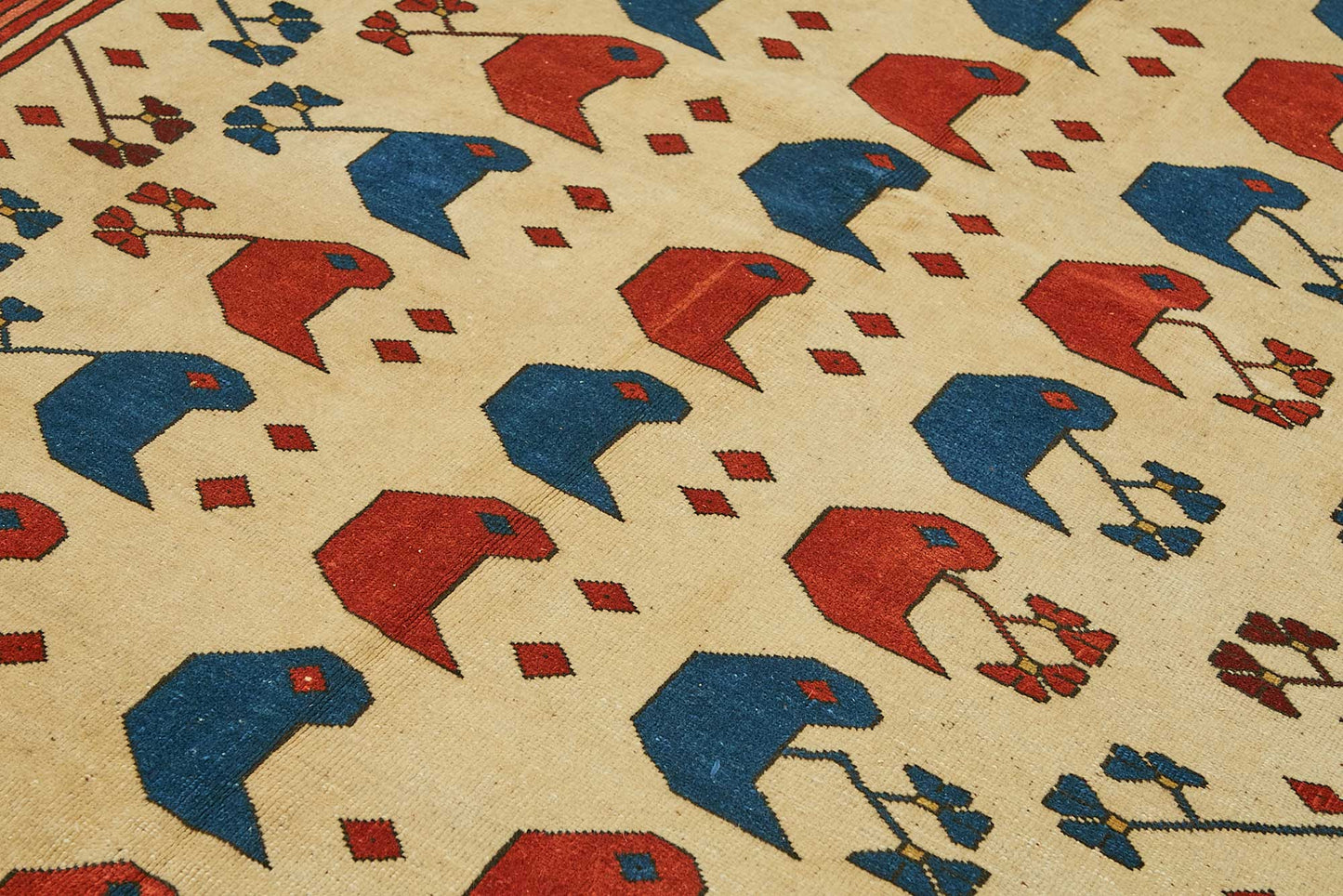 7x9 Hand-Knotted Wool Oushak Rug - 49110