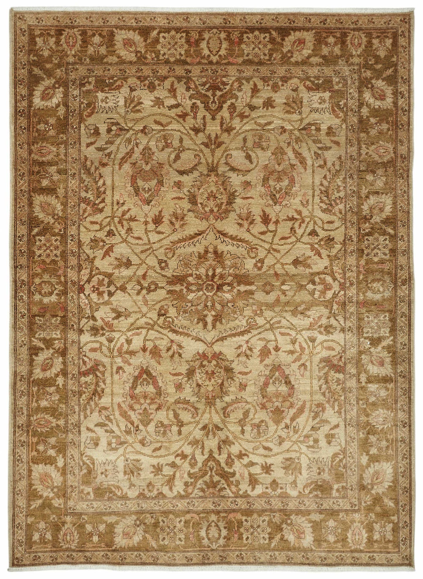 6x8 Hand-Knotted Wool Oushak Rug - 49115