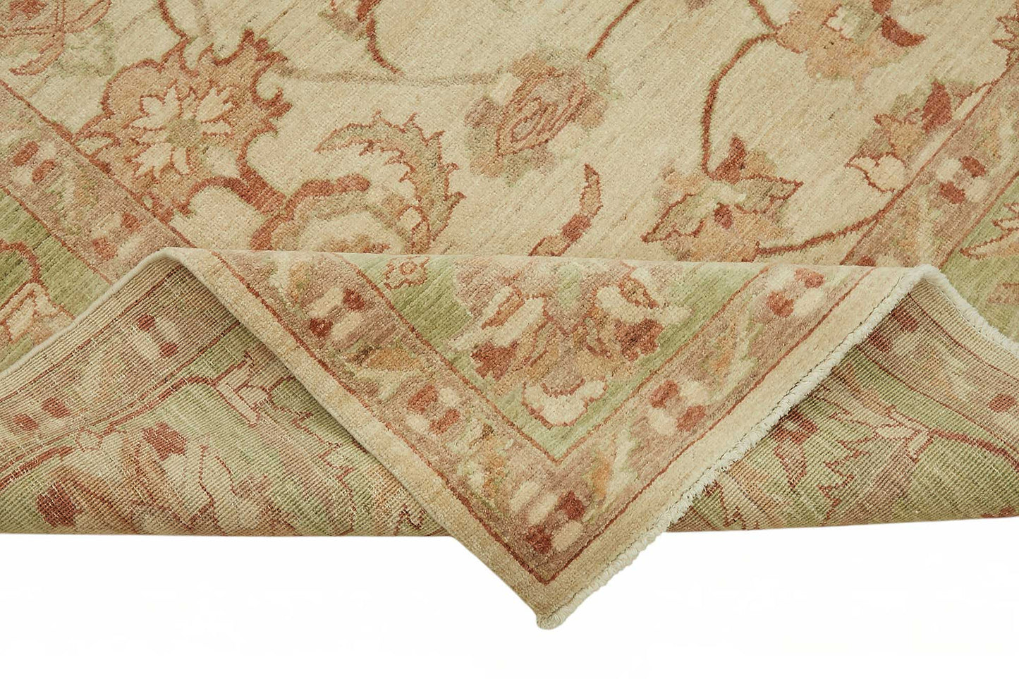 8x10 Hand-Knotted Wool Oushak Rug - 49117