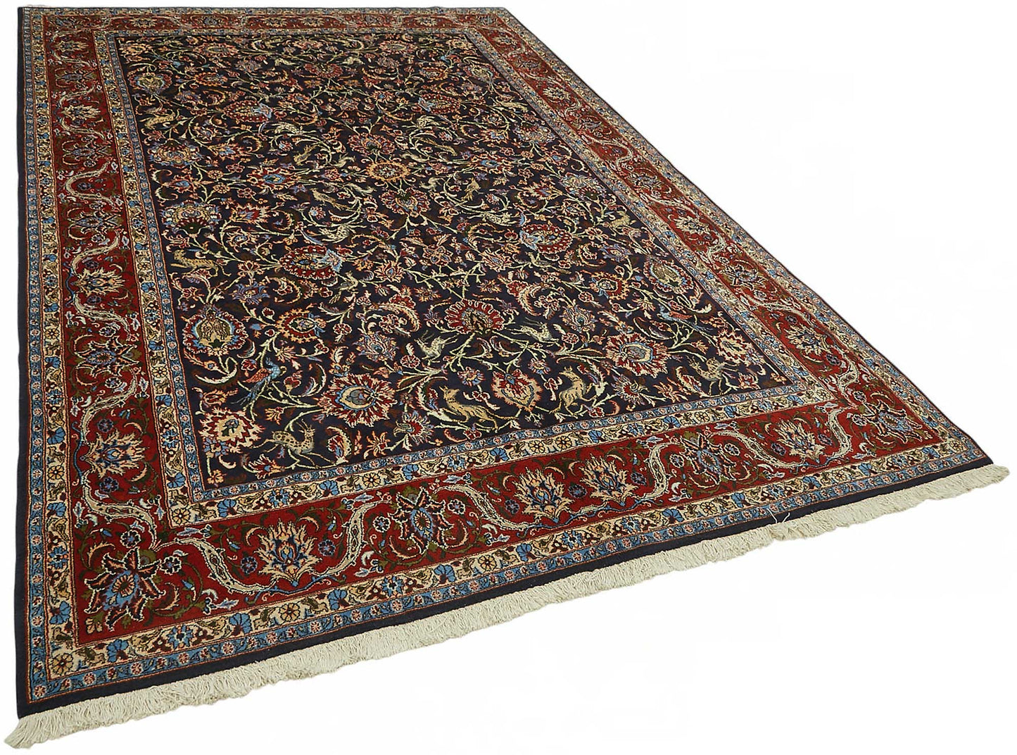7x10 Hand-Knotted Wool Oushak Rug - 49121