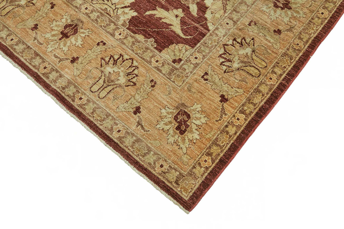 7x9 Hand-Knotted Wool Oushak Rug - 49122