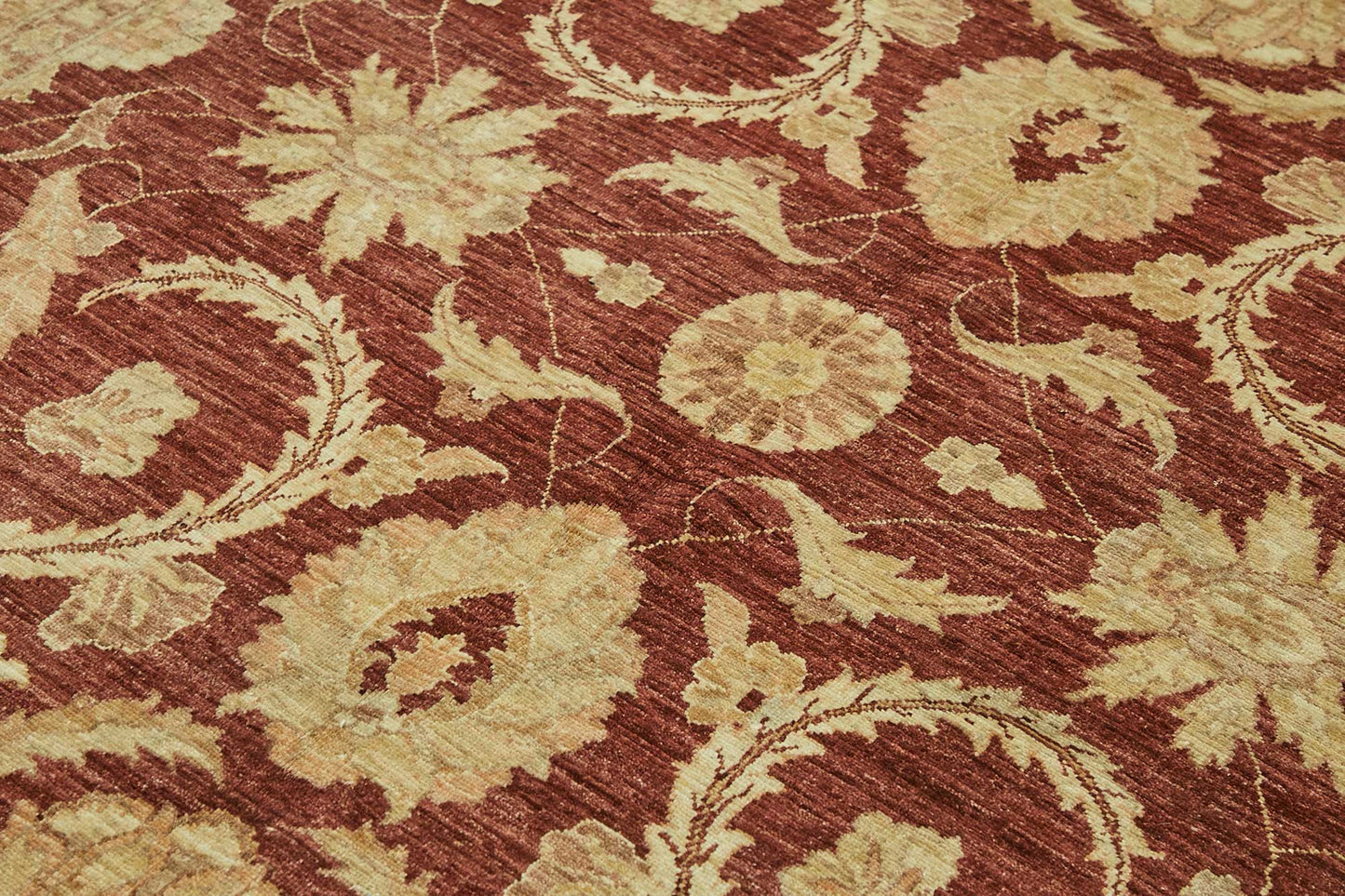 7x9 Hand-Knotted Wool Oushak Rug - 49122