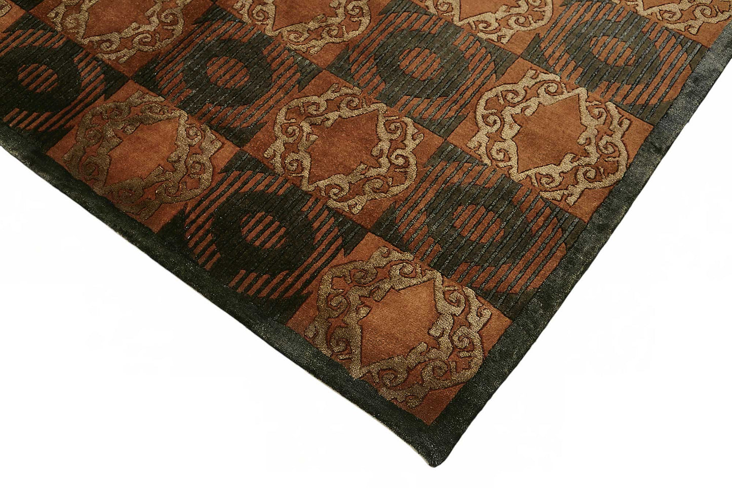 6x9 Hand-Knotted Wool Oushak Rug - 49123