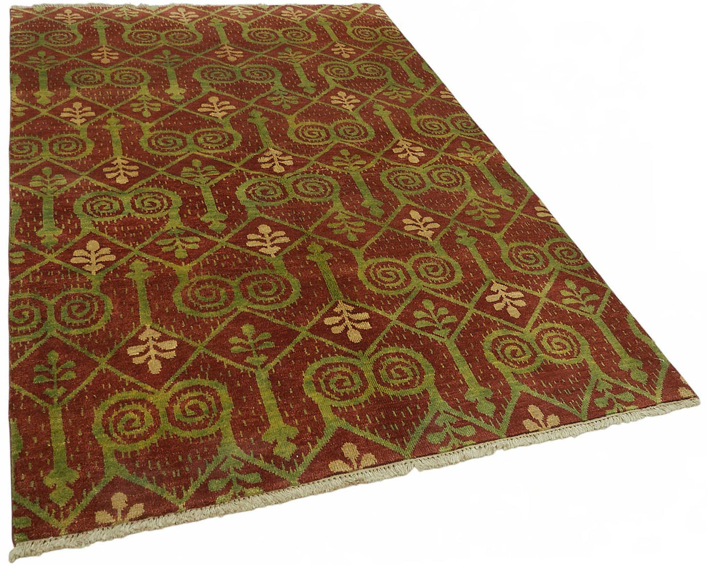 5x8 Hand-Knotted Wool Oushak Rug - 49124