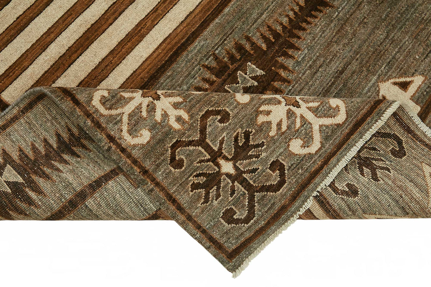 7x10 Hand-Knotted Wool Oushak Rug - 49131