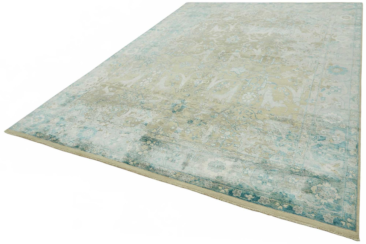 9x12 Hand-Knotted Wool Oushak Rug - 49147