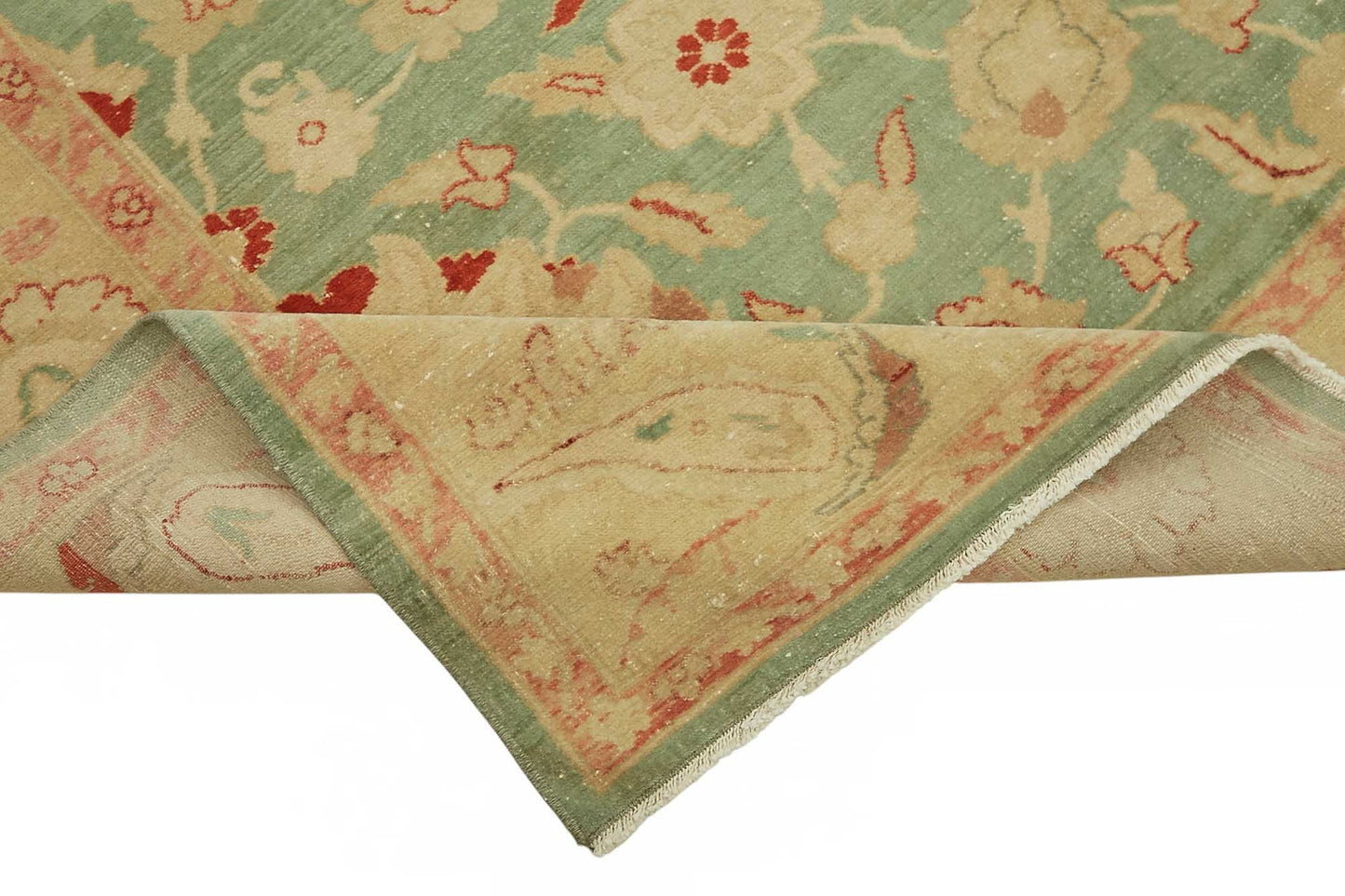 8x10 Hand-Knotted Wool Oushak Rug - 49151