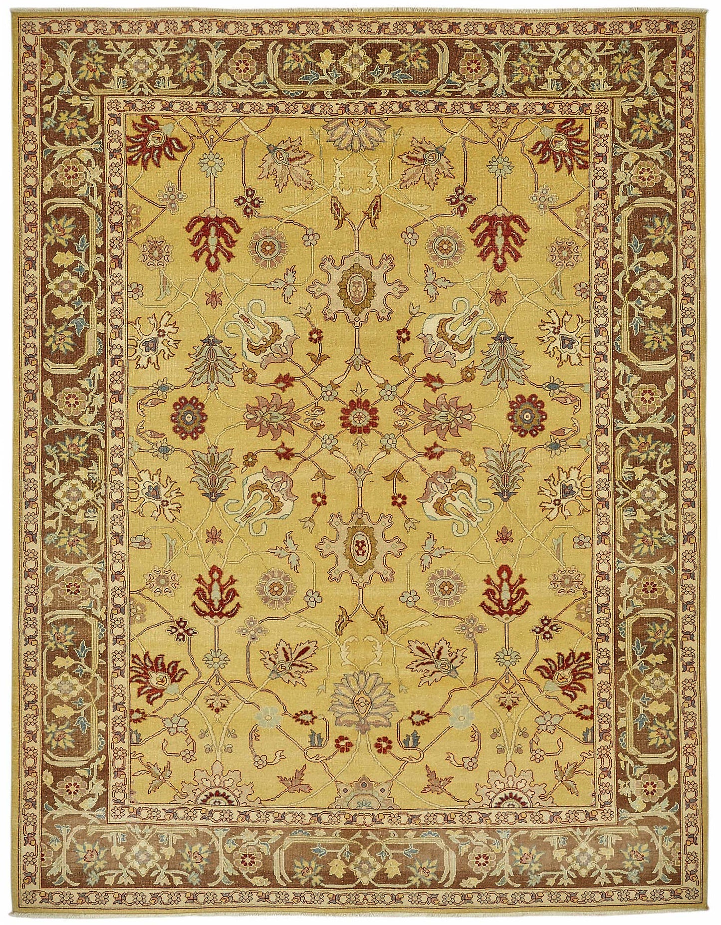 8x10 Hand-Knotted Wool Oushak Rug - 49152