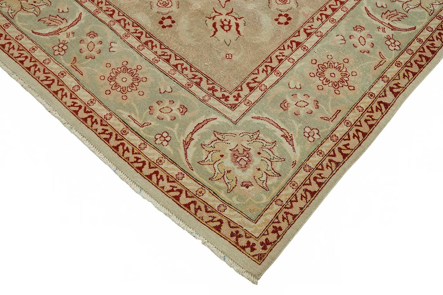 8x9 Hand-Knotted Wool Oushak Rug - 49153