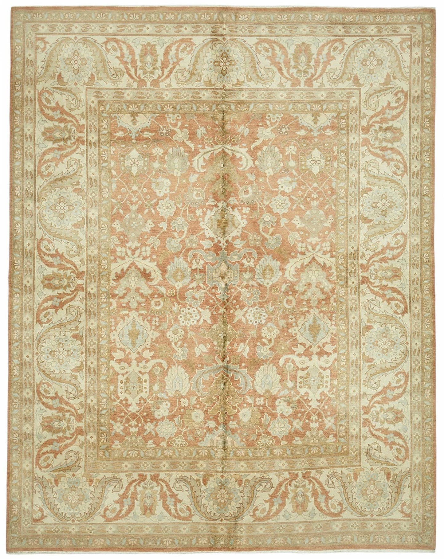8x10 Hand-Knotted Wool Oushak Rug - 49155