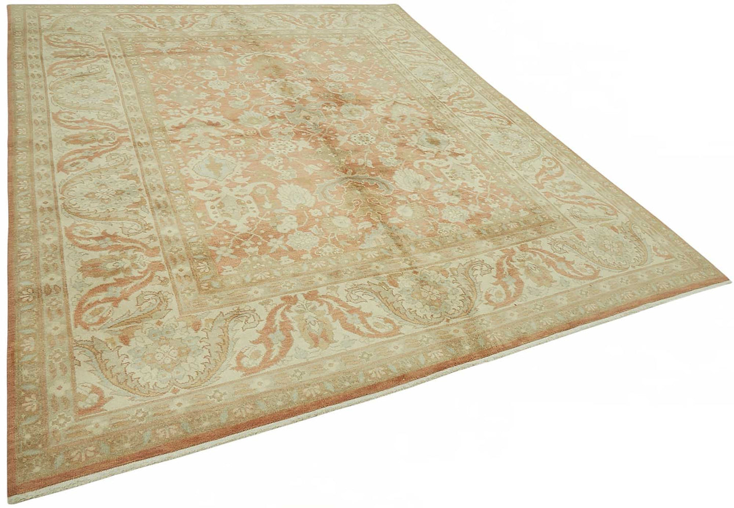 8x10 Hand-Knotted Wool Oushak Rug - 49155