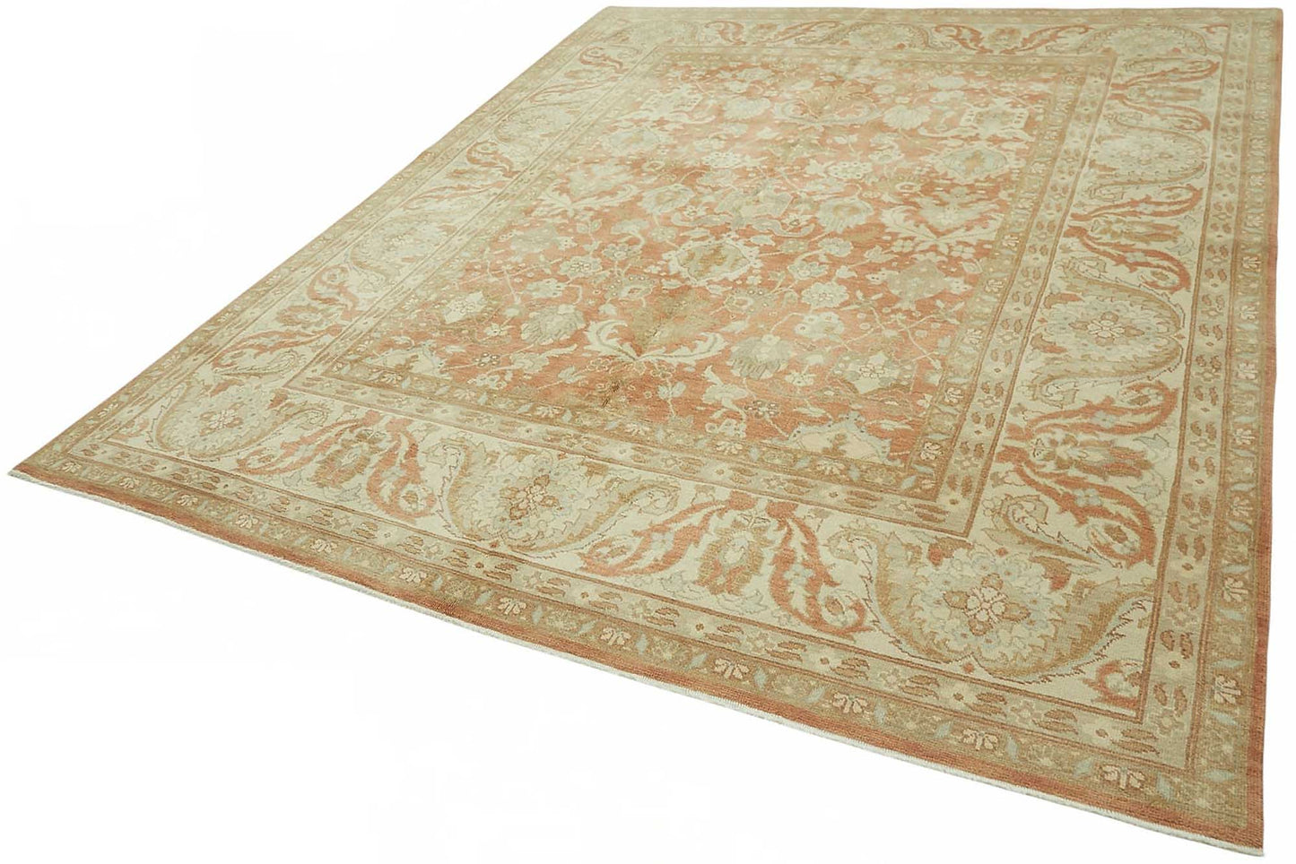 8x10 Hand-Knotted Wool Oushak Rug - 49155