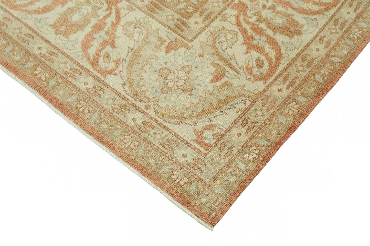 8x10 Hand-Knotted Wool Oushak Rug - 49155