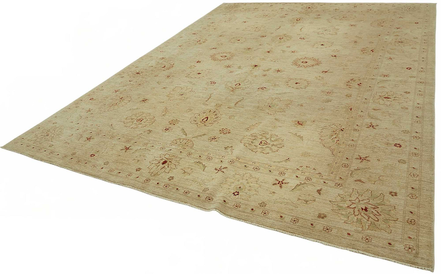 10x14 Hand-Knotted Wool Oushak Rug - 49201