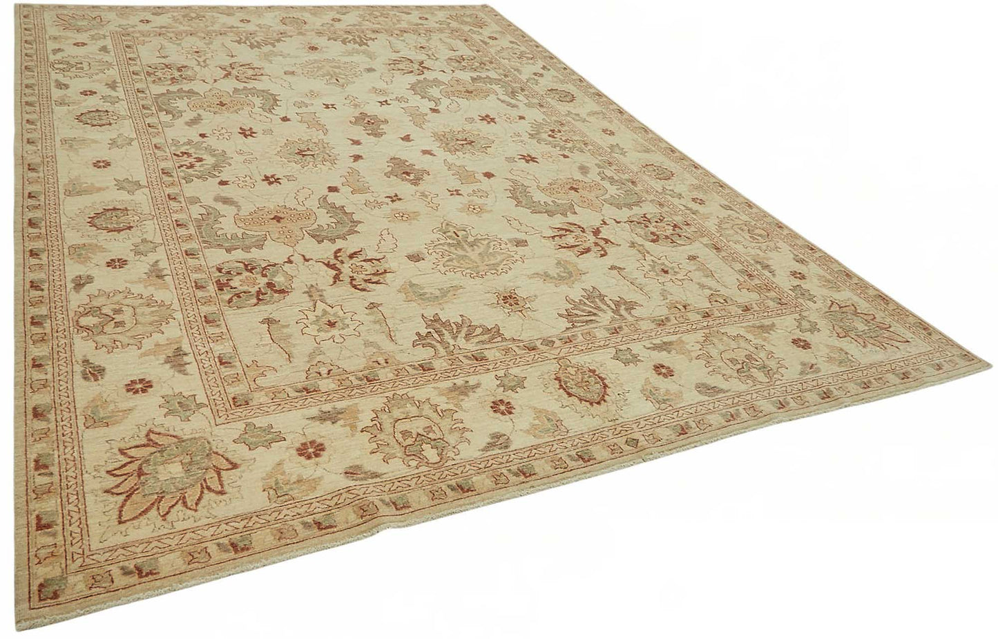 9x12 Hand-Knotted Wool Oushak Rug - 49202