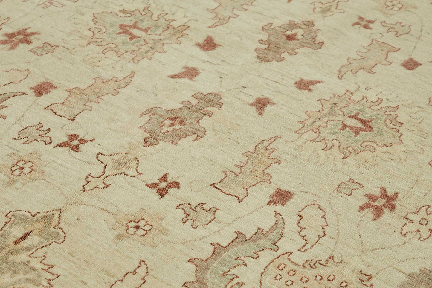 9x12 Hand-Knotted Wool Oushak Rug - 49202