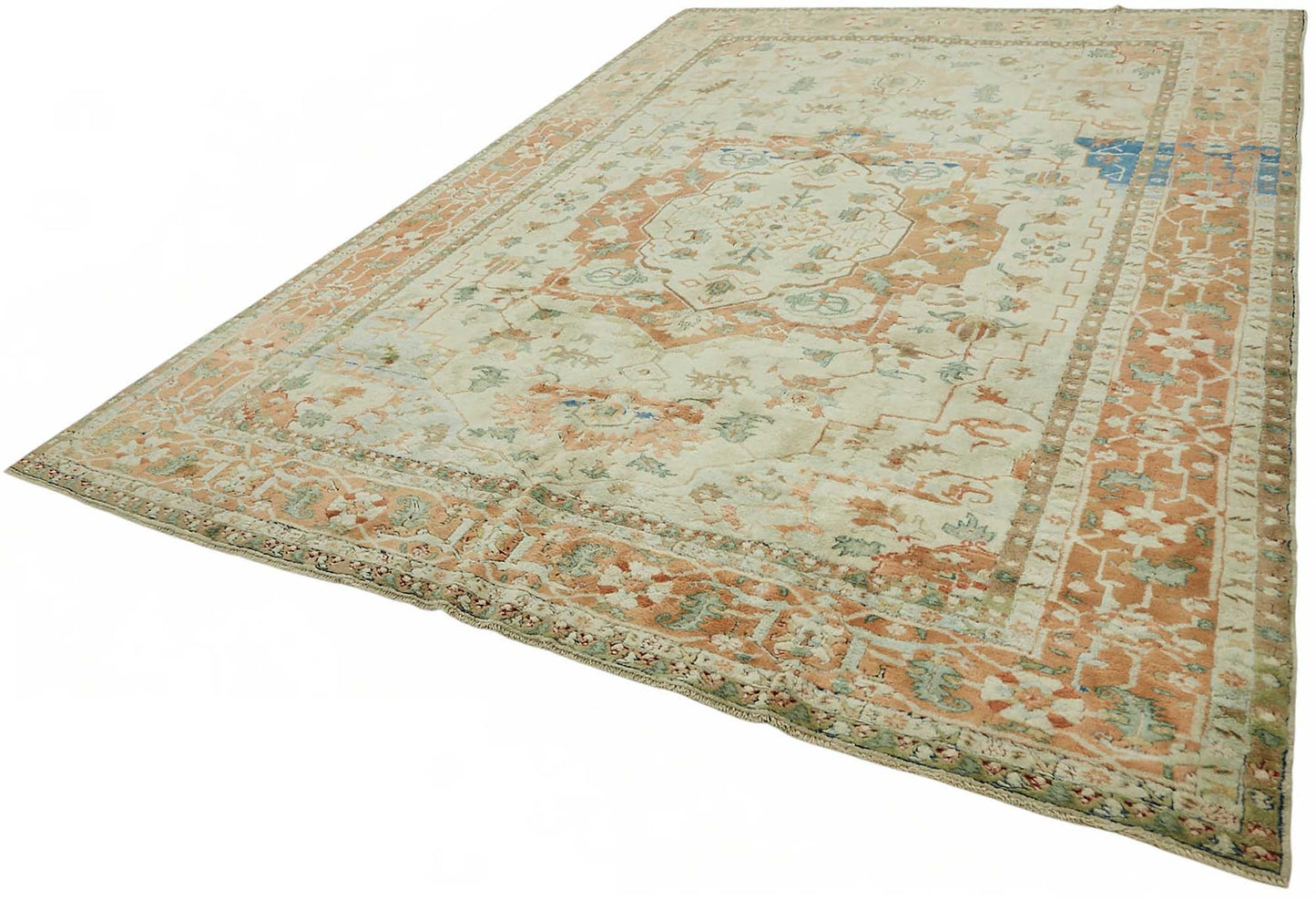 9x13 Hand-Knotted Wool Oushak Rug - 49203