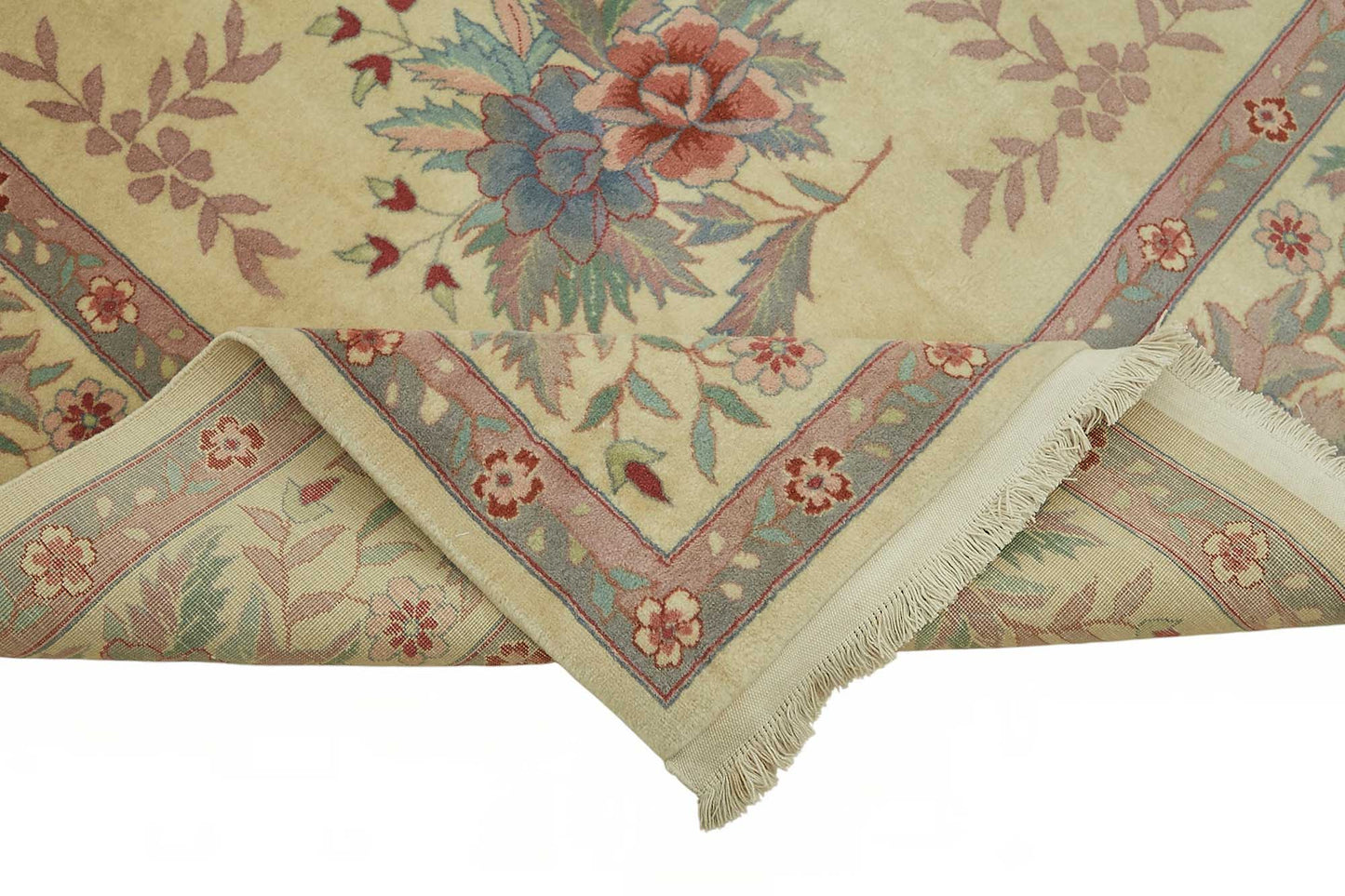 9x12 Hand-Knotted Wool Oushak Rug - 49206