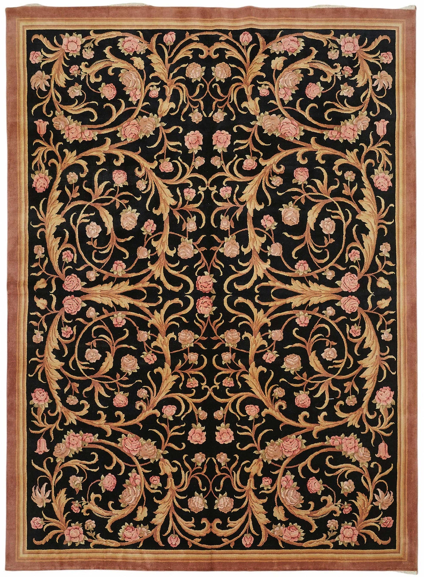 9x12 Hand-Knotted Wool Oushak Rug - 49209