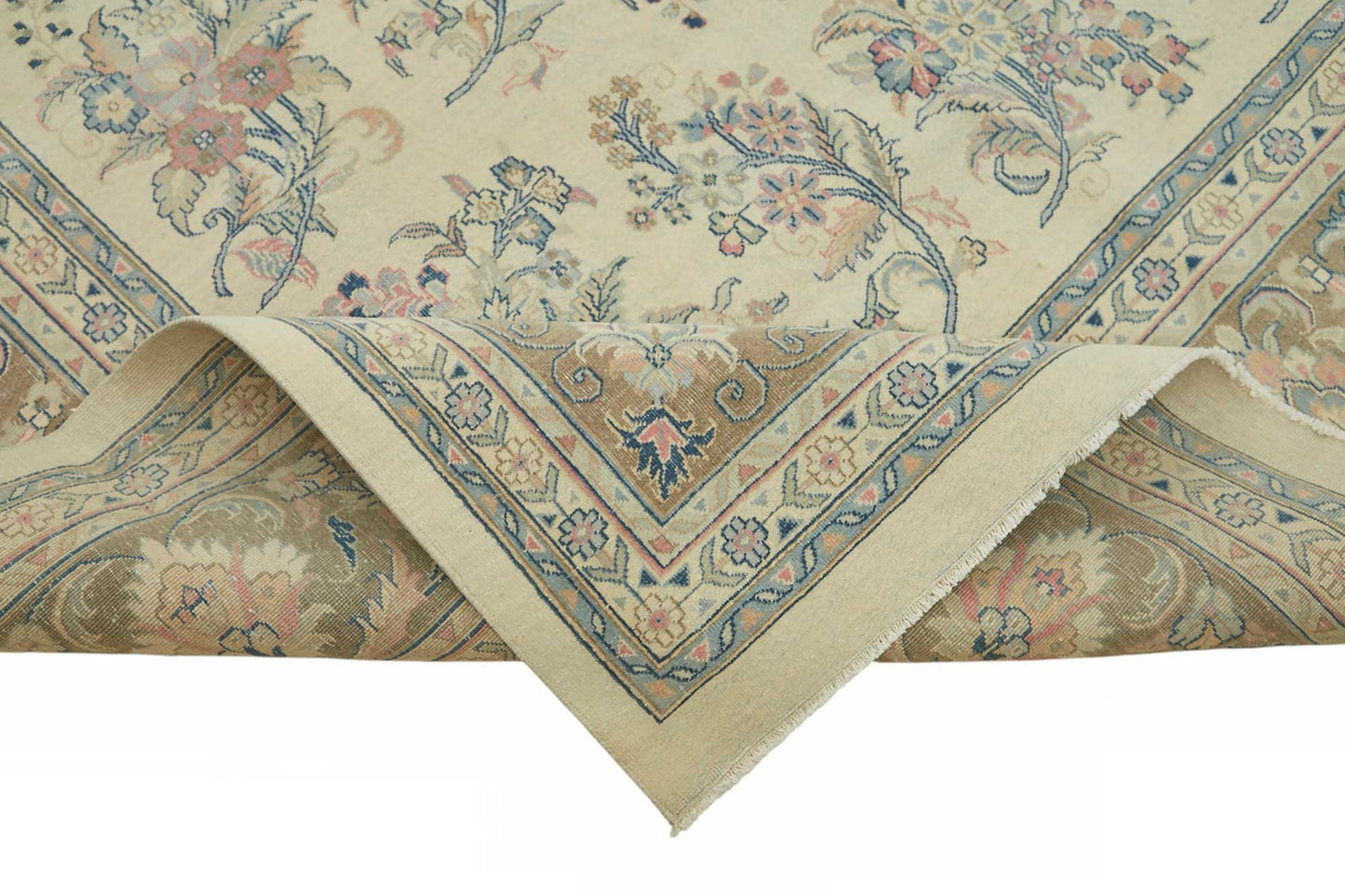 10x14 Beige Vintage Large Area Rug - 49215