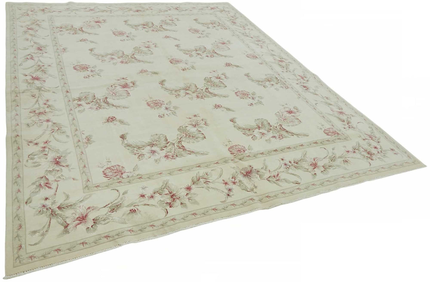 8x10 Beige Vintage Large Area Rug - 49218