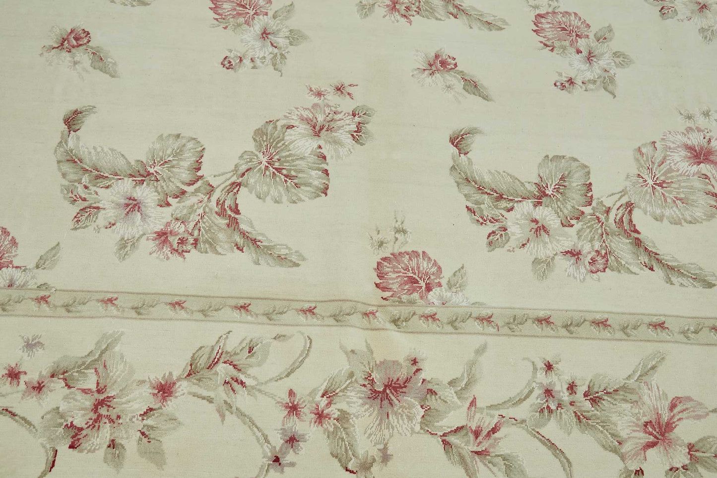 8x10 Beige Vintage Large Area Rug - 49218